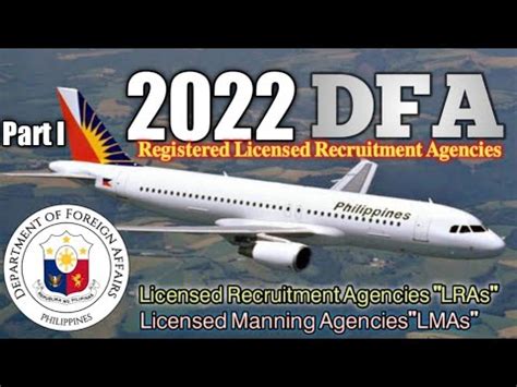 OFW Portal 2022: The DFA registered Licensed Recruitment.